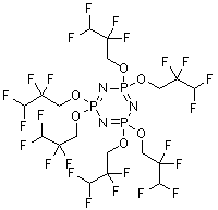 structure of CAS# 58943-98-9, 2,2,4,4,6,6-六氢-2,2,4,4,6,6-六(2,2,3,3-四氟丙氧基)-1,3,5,2,4,6-三氮杂三磷杂苯