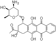structure of CAS# 58957-92-9, 依达比星