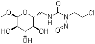 CAS 登录号：58994-96-0, 雷莫司汀, 1-(2-氯乙基)-1-亚硝基-3-[[(2R,3S,4S,5R,6S)-3,4,5-三羟基-6-甲氧基-氧杂己环-2-基]甲基]脲
