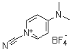 structure of CAS# 59016-56-7, 1-氰基-4-(二甲基氨基)吡啶四氟硼酸盐
