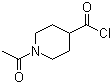 structure of CAS# 59084-16-1, 1-乙酰基-4-哌啶甲酰氯