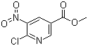 Methyl 6-chloro-5-nitronicotinate molecular structure (CAS 59237-53-5)