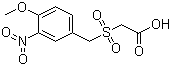structure of CAS# 592542-51-3, 4-Methoxy-3-nitrobenzylsulfonylacetic acid