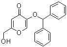 CAS 登录号：59281-02-6, 5-(二苯基甲氧基)-2-(羟基甲基)-4H-吡喃-4-酮