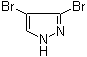 structure of CAS# 5932-18-3, 3,4-二溴吡唑