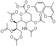 CAS # 59361-08-9, 2-O-4-Methylumbelliferyl-4,7,8,9-tetra-O-acetyl-N-acetyl-alpha-D-neuraminic acid methyl ester