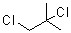 structure of CAS# 594-37-6, 1,2-Dichloro-2-methylpropane