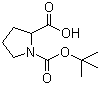 structure of CAS# 59433-50-0, 吡咯烷-1,2-二甲酸 1-叔丁酯