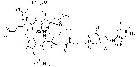 structure of CAS# 59461-30-2, Hydroxocobalamin monohydrochloride