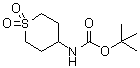 structure of CAS# 595597-01-6, (1,1-二氧代四氢-2H-噻喃-4-基)氨基甲酸叔丁酯