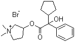 structure of CAS# 596-51-0, Glycopyrrolate
