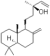 CAS # 596-85-0, Manool, (4aR)-trans-5-(1,5,5,8aS-Tetramethyl-2-methylenedecahydro-1-naphthalenyl)-(3R)-methyl-1-penten-3-ol