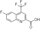 structure of CAS# 596845-42-0, 6-氟-4-(三氟甲基)-2-喹啉羧酸