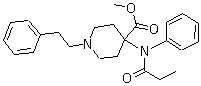 CAS # 59708-52-0, Carfentanil, Carfentanyl, R 31833, 4-[(1-Oxopropyl)phenylamino]-1-(2-phenylethyl)-4-piperidinecarboxylic acid methyl ester