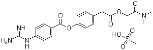 structure of CAS# 59721-29-8, Camostat mesilate