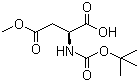 structure of CAS# 59768-74-0, Boc-L-aspartic acid 4-methyl ester