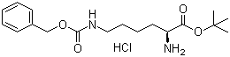 structure of CAS# 5978-22-3, N'-Cbz-L-lysine tert-butyl ester hydrochloride