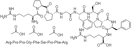 CAS 登录号：5979-11-3, 舒缓激肽三醋酸盐
