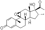 CAS 登录号：59796-52-0, 16-甲基羟基环氧黄体酮
