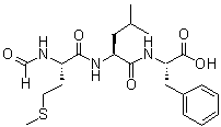 structure of CAS# 59880-97-6, N-甲酰基-L-蛋氨酰-L-亮氨酰-L-苯丙氨酸