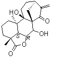 CAS # 59885-89-1, (4alpha,6alpha,7beta)-6,7,9-Trihydroxy-15-oxokaur-16-en-18-oic acid gamma-lactone