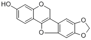 structure of CAS# 59901-98-3, 6H-[1,3]Dioxolo[5,6]benzofuro[3,2-c][1]benzopyran-3-ol