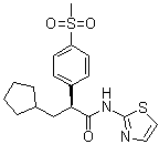 CAS # 599164-57-5, (alphaS)-alpha-(Cyclopentylmethyl)-4-(methylsulfonyl)-N-2-thiazolylbenzeneacetamide, Ro 28-1674