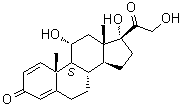 CAS # 600-90-8, (11alpha)-11,17,21-Trihydroxypregna-1,4-diene-3,20-dione, 11alpha,17,21-Trihydroxy-1,4-pregnadiene-3,20-dione, Epiprednisolone