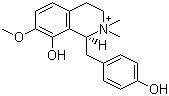 CAS # 60008-01-7, Oblongine, (+)-Oblongine, (S)-1,2,3,4-Tetrahydro-8-hydroxy-1-[(4-hydroxyphenyl)methyl]-7-methoxy-2,2-dimethylisoquinolinium
