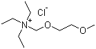 structure of CAS# 60043-43-8, (2-甲氧基乙氧基甲基)三乙基氯化铵