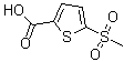 structure of CAS# 60166-86-1, 2-Methylsulfonyl-5-thiophenecarboxylic acid