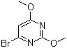 structure of CAS# 60186-89-2, 4-Bromo-2,6-dimethoxypyrimidine
