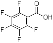 structure of CAS# 602-94-8, Pentafluorobenzoic acid