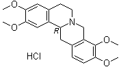 CAS # 6024-83-5, (R)-Tetrahydropalmatine hydrochloride, NSC 132058, (13aR)-5,8,13,13a-Tetrahydro-2,3,9,10-tetramethoxy-6H-dibenzo[a,g]quinolizine hydrochloride (1:1)