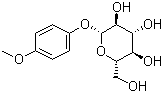 structure of CAS# 6032-32-2, 4-Methoxyphenyl beta-D-glucopyranoside