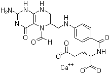structure of CAS# 6035-45-6, Calcium folinatc