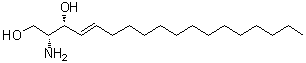 CAS 登录号：6036-85-7, (2R,3R,4E)-2-氨基-4-十八碳烯-1,3-二醇