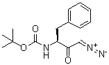 CAS 登录号：60398-41-6, (-)-[(1S)-3-重氮基-2-氧代-1-(苯基甲基)丙基]氨基甲酸叔丁酯