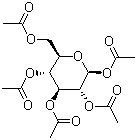 structure of CAS# 604-69-3, beta-D-Glucose pentaacetate