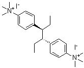 CAS # 604-92-2, Paramion, Paramyon, meso-4,4'-(1,2-Diethyl-1,2-ethanediyl)bis[N,N,N-trimethylbenzenaminium diiodide