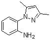 structure of CAS# 60418-47-5, 3,5-Dimethyl-1-(2-aminophenyl)pyrazole