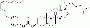 CAS 登录号：60474-62-6, 胆甾烯基对壬基苯基碳酸酯, 胆甾醇对壬基苯基碳酸酯