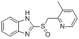 CAS # 60524-97-2, Destrifluoroethoxy Lansoprazole, 2-(((3-methylpyridin-2-yl)methyl)sulfinyl)-1H-benzo[d]imidazole
