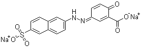 structure of CAS# 6054-97-3, Mordant Yellow 3