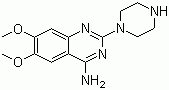 structure of CAS# 60547-97-9, 2-Piperazine-4-amino-6,7-dimethoxyquinazoline