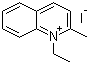 structure of CAS# 606-55-3, 1-乙基-2-甲基喹啉鎓碘化物