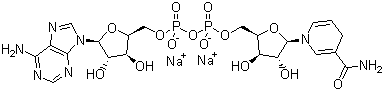 structure of CAS# 606-68-8, beta-烟酰胺腺嘌呤二核苷二钠