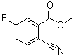 structure of CAS# 606080-43-7, Methyl 2-cyano-5-fluorobenzoate