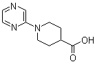 structure of CAS# 606104-21-6, 1-(2-Pyrazinyl)-4-piperidinecarboxylic acid