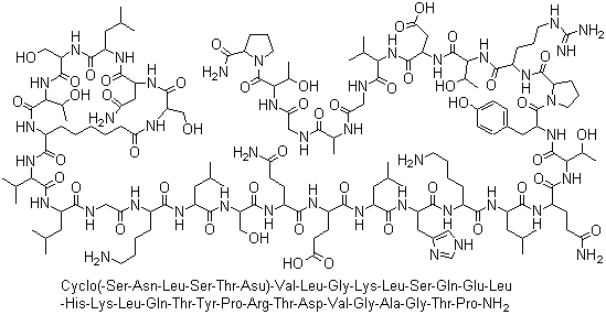 structure of CAS# 60731-46-6, 依降钙素